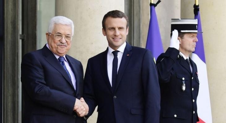الرئيس الفلسطيني ونظيره الفرنسي