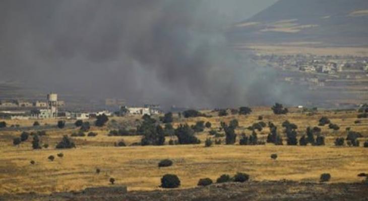 سقوط قذيفة صاروخية سورية في الجولان المحتل