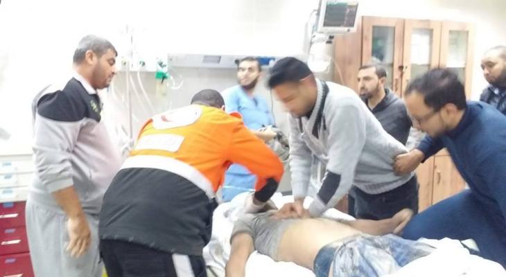 بالصور: وفاة شاب جراء انهيار بئر صرف صحي جنوب القطاع