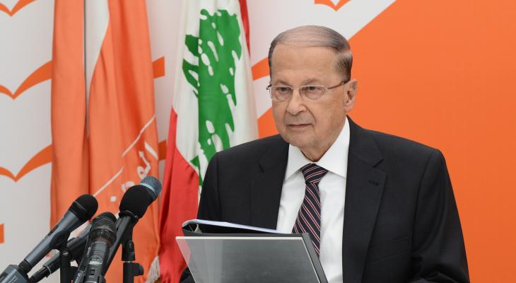 رئيس لبنان يستقبل السفير أشرف دبور.jpg
