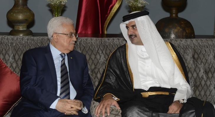 عباس وأمير قطر