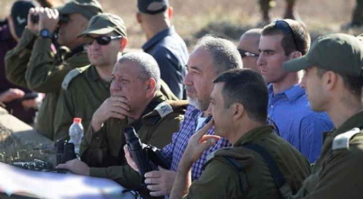 ليبرمان وقيادة جيش الاحتلال تجرى تقييما للوضع الأمني بغزة
