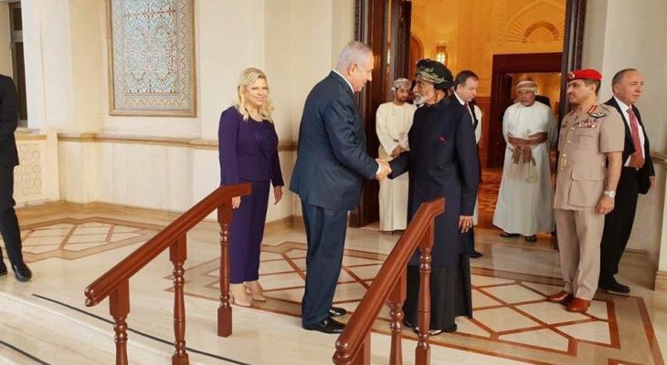 بالفيديو والصور: تفاصيل لقاء نتنياهو مع السلطان قابوس في سلطنة عمان