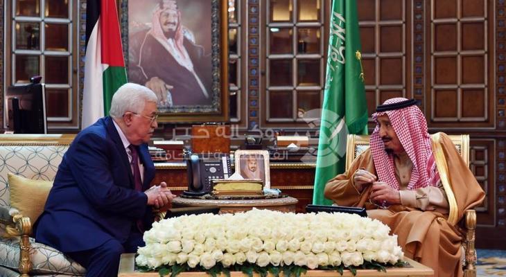 صور: أبرز ما جاء في اجتماع الرئيس عباس مع نظيره السعودي الملك سلمان