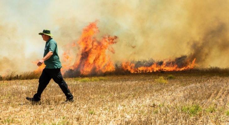 معاريف: 1100 حريق في غلاف غزة منذ نهاية مارس الماضي