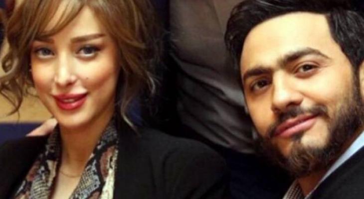 شاهد : تامر حسني وزوجته وطفلتيه يشعلون الإنترنت بهذه الصورة..!