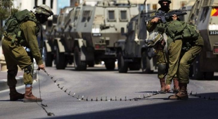 الجيش الإسرائيلي يغلق غرب نابلس بسبب عبوة ناسفة