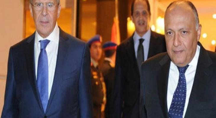 وزيرا الخارجية المصري والروسي يبحثان تطورات القضية الفلسطينية