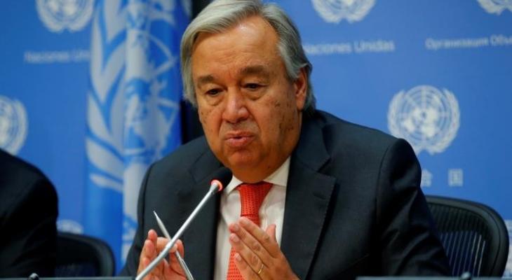 الأمين العام للأمم المتحدة: جهود حثيثة لاحتواء الوضع في غزة.