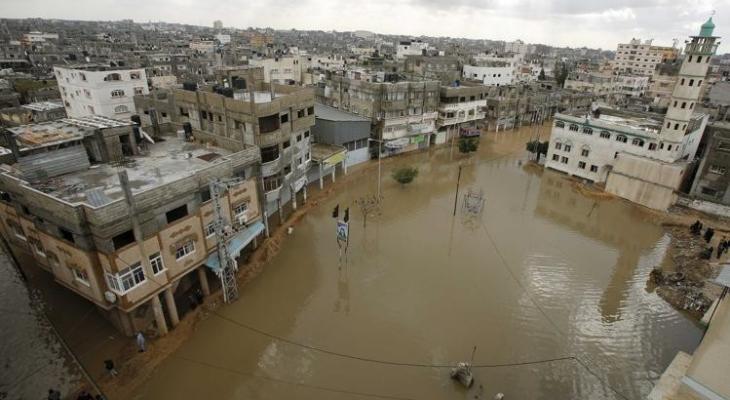 الأحوال الجوية تلحق أضرارا في قطاع غزة.JPG