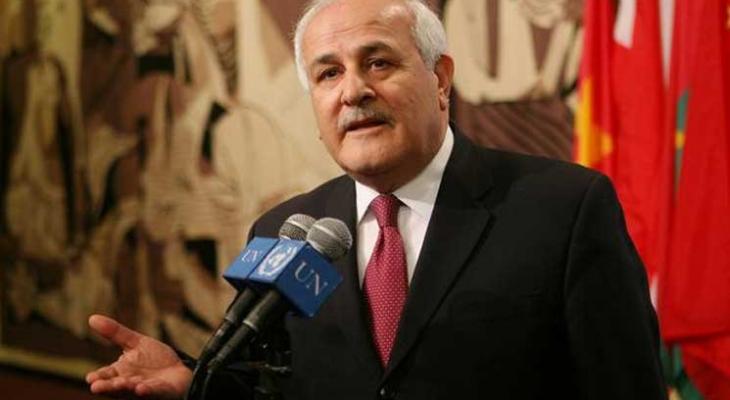 منصور يطّلع المدير العام لمنظمة الصحة على آخر التطورات الفلسطينية