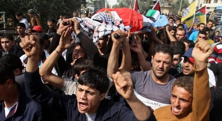 غزة: تشييع جثمان الشهيد أبو جامع في بلدة بني سهيلا