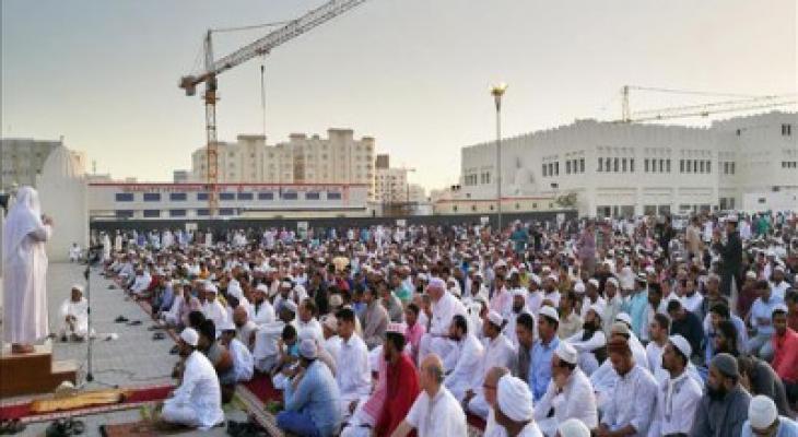 خطيب العيد في قطر يؤكد ضرورة الحرص على أمن الوطن.jpg