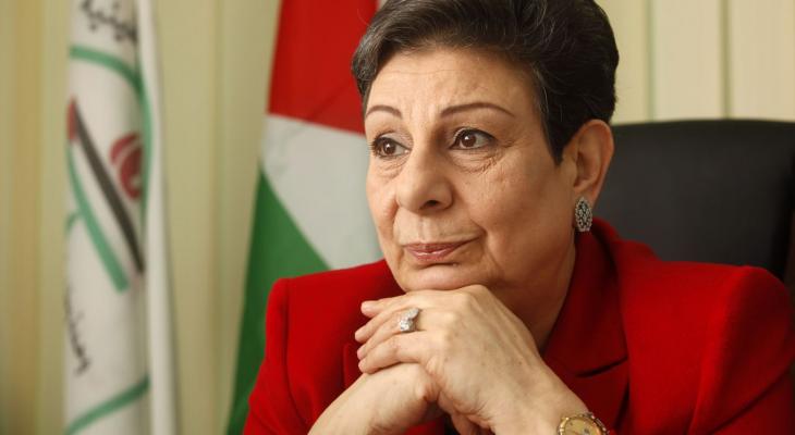 عشراوي تطلع وفودا دولية على آخر المستجدات السياسية