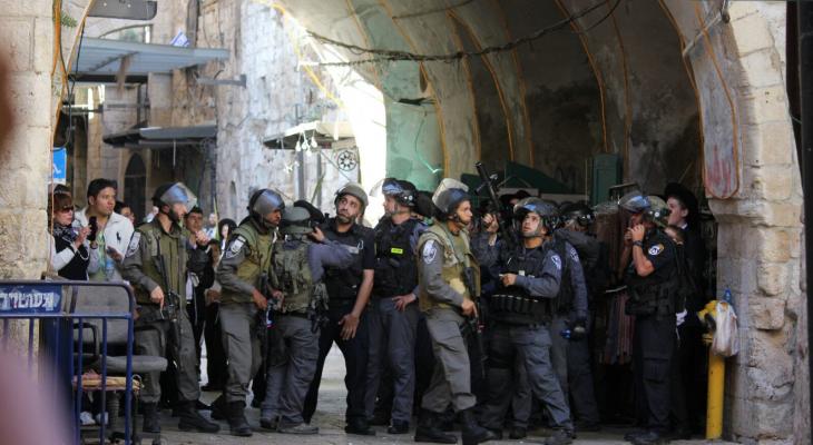 الاحتلال يقتحم الحي الافريقي قرب المسجد الأقصى
