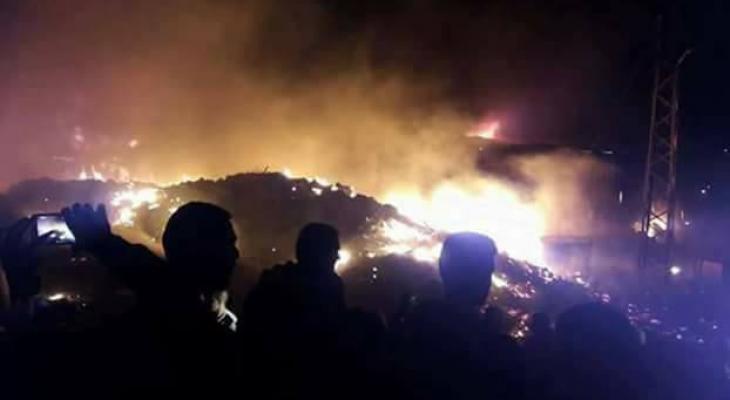 بالصور: الدفاع المدني يسيطر على حريقين في جنين