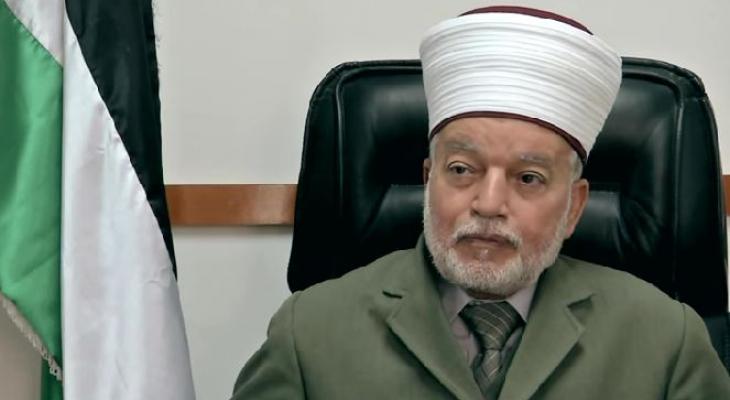 مفتي القدس  تدخل الاحتلال في الشعائر الدينية أمراً مرفوضاً