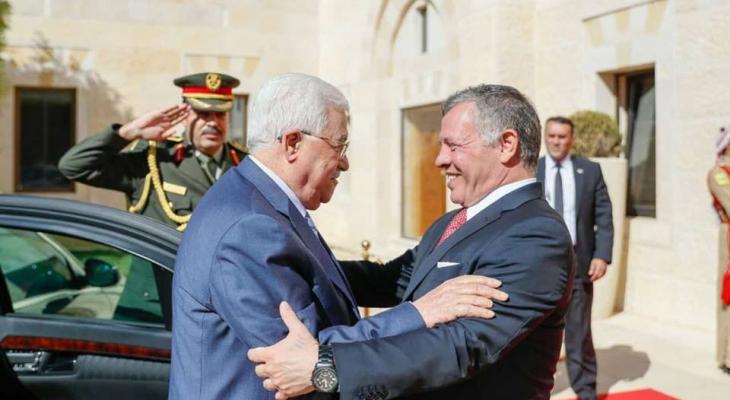 بالصور: الرئيس يلتقي العاهل الأردني في قصر "الحسينية" بعمّان 