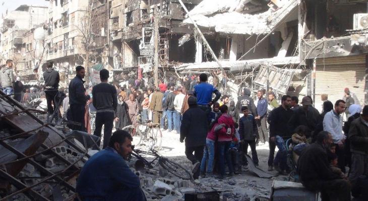 استشهاد لاجئيْن باستمرار قصف مخيم اليرموك.jpg