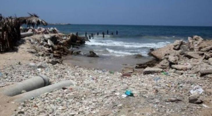 جودة البيئة: 63 % من طول شواطئ قطاع غزة ملوثة