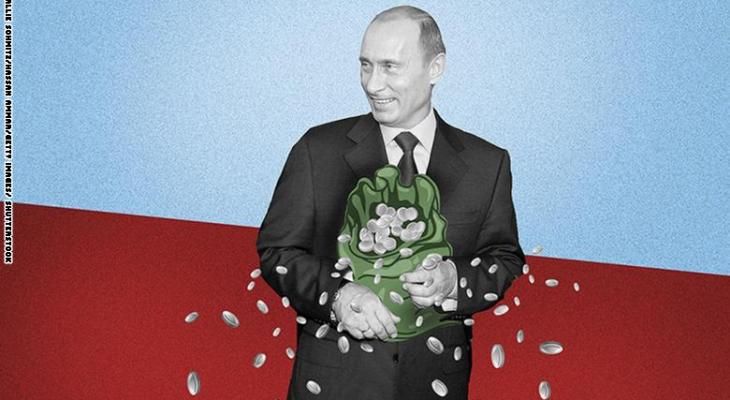 PUTIN RUNNNING OUT OF CASH