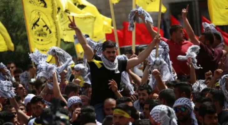 فتح تحتفل بفوزهافي انتخابات مجلس طلبة الجامعة العربية الأمريكية