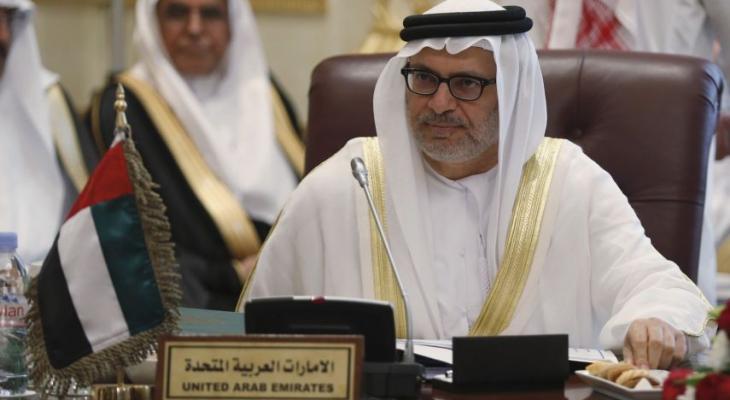 وزير الدولة الإماراتي حل حماس اللجنة الإدارية قرار صائب.jpg
