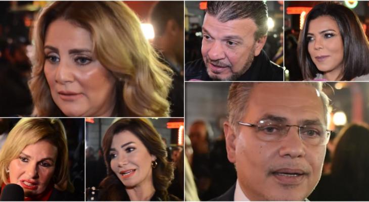 بالفيديو : النجوم يحتفلون به  "هنيدي "يعود لخشبة المسرح