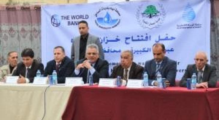 غنيم يفتتح 5 خزانات ومحطات ضخ للمياه شمال ووسط وجنوب غزة