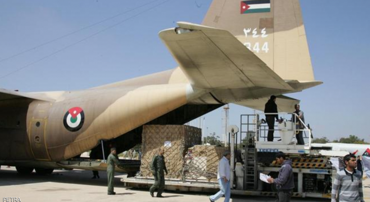 15 طنا مساعدات أردنية إلى اليمن