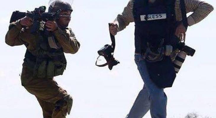 إصابة صحفي برصاص الاحتلال في نابلس