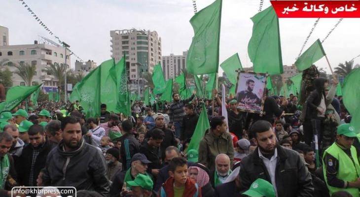 بالفيديو والصور: حركة "حماس" تُحيي ذكرى انطلاقتها الـ"31" بمهرجان مركزي في غزّة