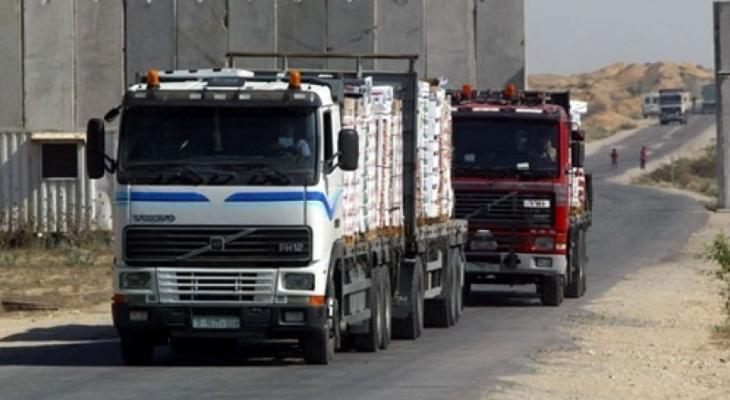 إدخال الشاحنات لغزة يستدعي موافقة مسبقة.jpg