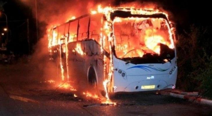 مصادر عبرية: احتراق حافلة إسرائيلية في القدس