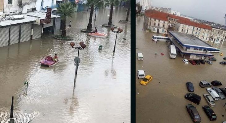 وزارة الدفاع التونسية: إجلاء 42 مواطن بعد عاصفة من الأمطار لمنازلهم