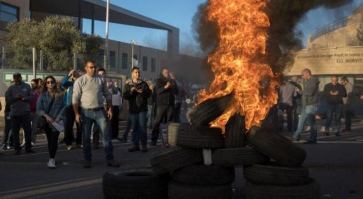 إضراب شامل يشل المرافق الاقتصادية الإسرائيلية