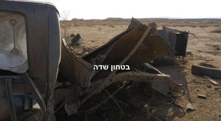 بالصور: إصابات بانفجار لغم في جيب إسرائيلي قرب أريحا