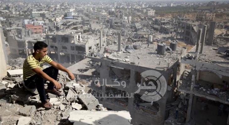 منازل مدمرة في قطاع غزة 