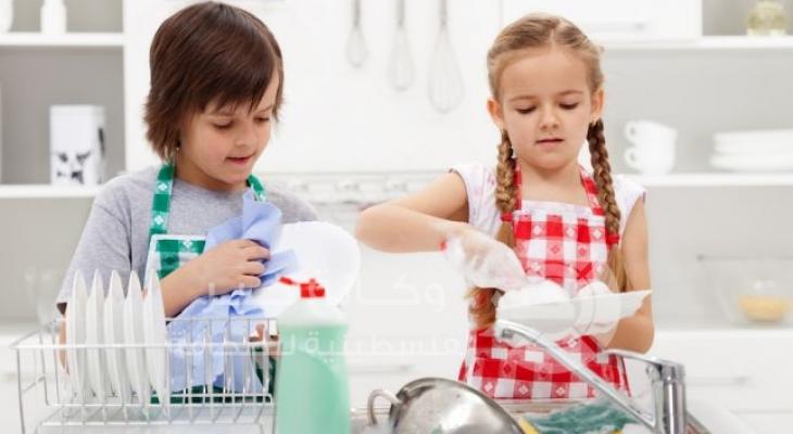 مشاركة الأطفال في الاعمال المنزلية