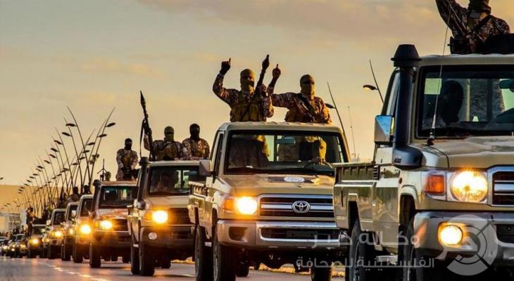 عرض عسكري لتنظيم الدولة في مدينة سرت الليبية 