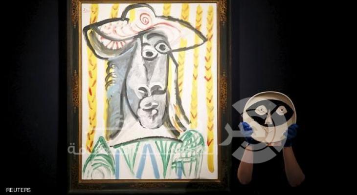 لوحة للفنان بابلو بيكاسو في دار كريستيز للمزادات