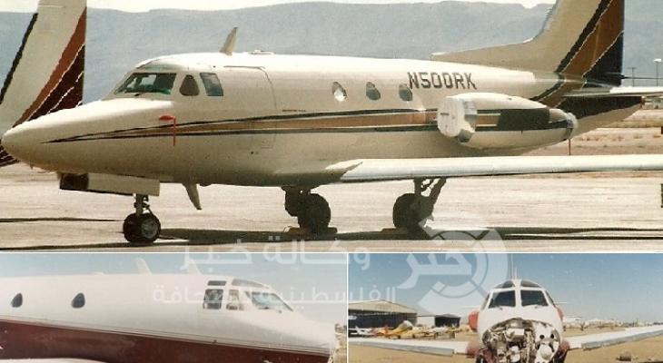 *الصورة فوق لنفس طراز طائرة بن لادن، والصورتان تحت حقيقيتان حين تعرضت للحادث بمطار الخرطوم