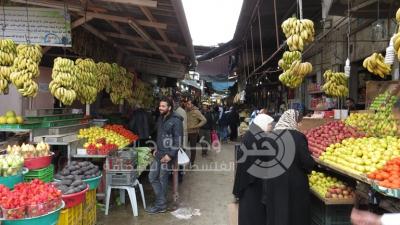 سوق الزاوية وسط مدينة غزة