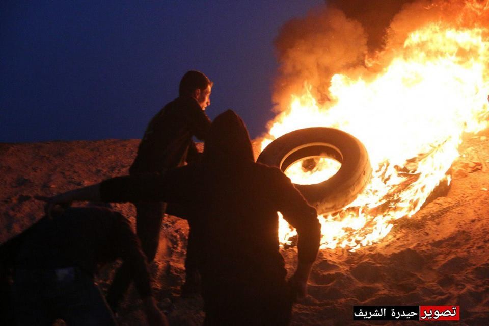 بالصور: إصابة 4 مواطنين خلال قمع الاحتلال لفعاليات الإرباك الليلي شرق رفح