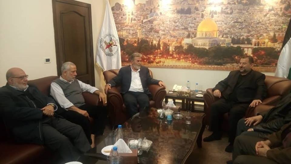 بالصور: تفاصيل اجتماع قيادتي حماس والجهاد بشأن الأوضاع الراهنة بغزّة