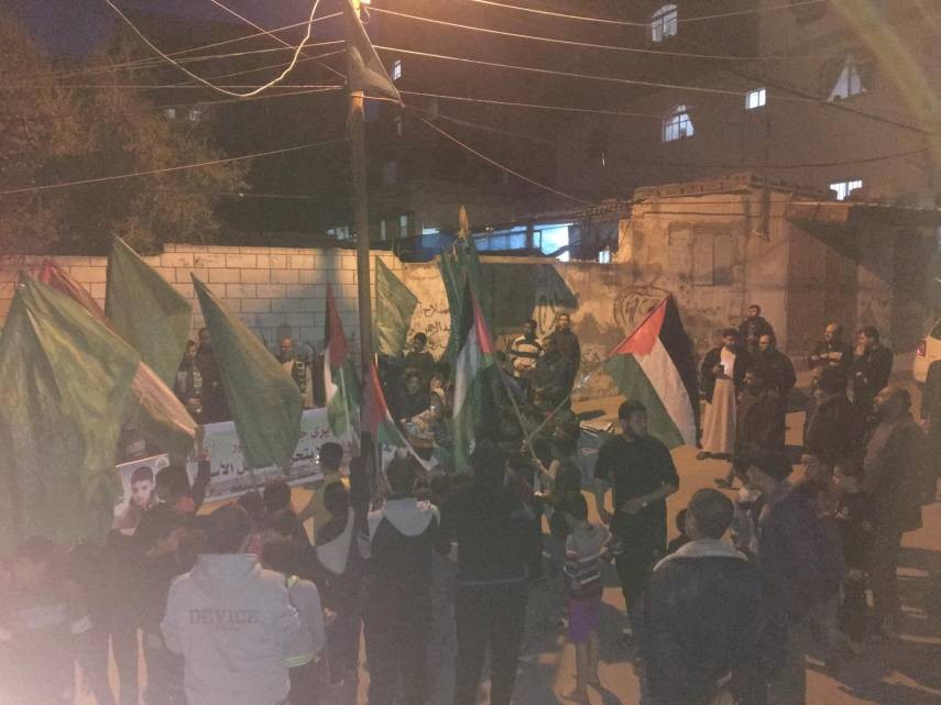 غزة: مواطنون يشاركون في مسيرتان احتفاء بانتصار الأسرى
