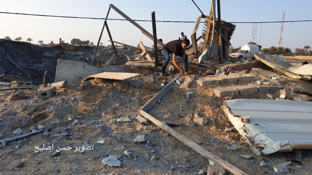 آثار القصف الإسرائيلي على قطاع غزّة