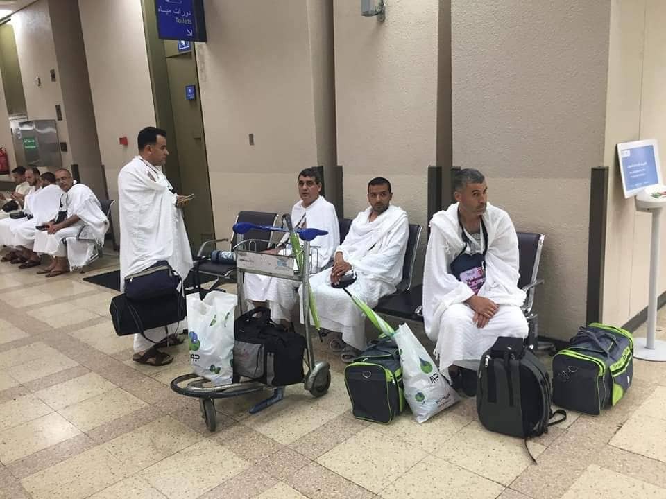 وصول الفوج الأول من حجاج غزّة إلى مطار الملك عبد العزيز بالسعودية