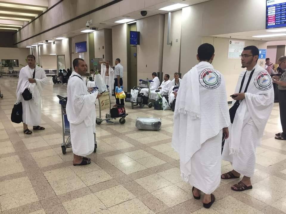 وصول الفوج الأول من حجاج غزّة إلى مطار الملك عبد العزيز بالسعودية