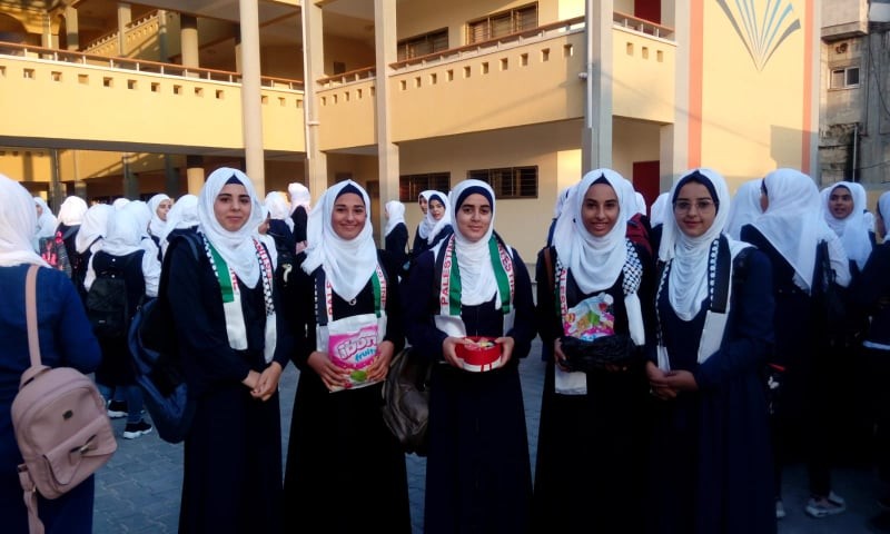 الشبيبة الفتحاوية تستقبل الطلبة في مختلف مدارس قطاع غزّة